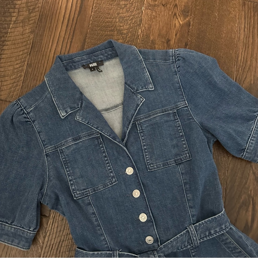 Paige Jeans Denim Romper - Mayslie - Picture 5 of 7